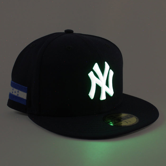 New York Yankees HONDURAS New Era 59Fifty Fitted Hat (Navy Gray Under Brim)