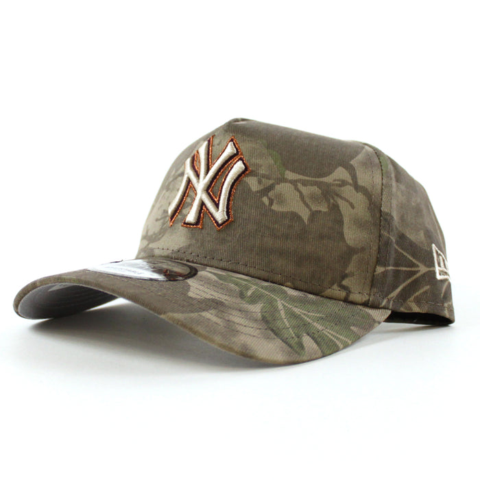 New York Yankees LEAF Camo New Era 9FORTY AF Snapback Hat (Leaf Camo Gray Under Brim)