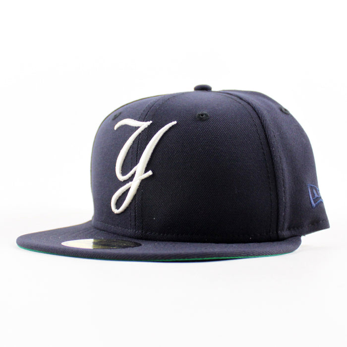 New York Yankees New Era 59Fifty Fitted Hat (Navy Green Under Brim)