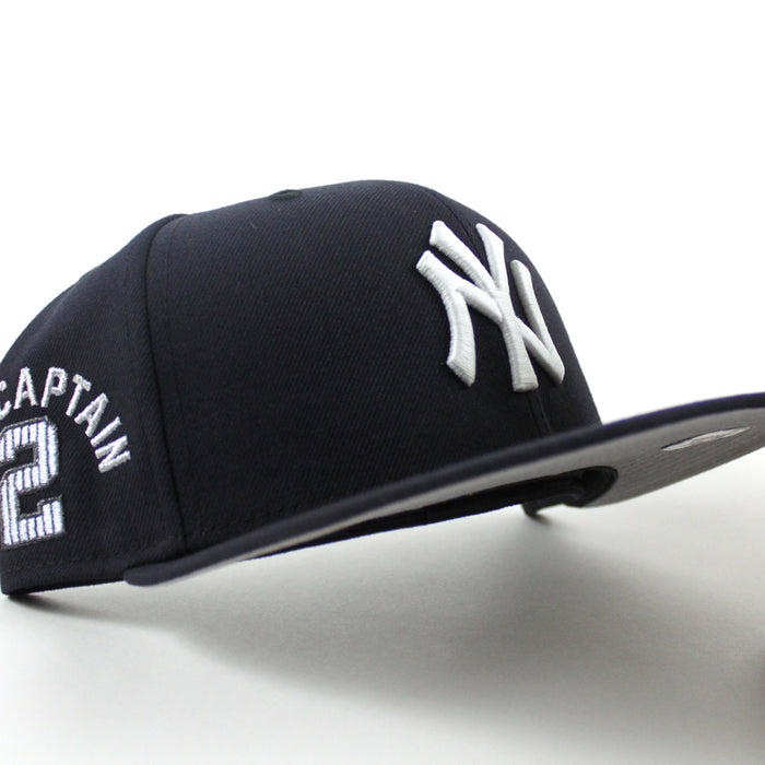 New York Yankees x CAPTAIN Derek Jeter New Era 59Fifty Fitted Hat (Navy Gray Under Brim)