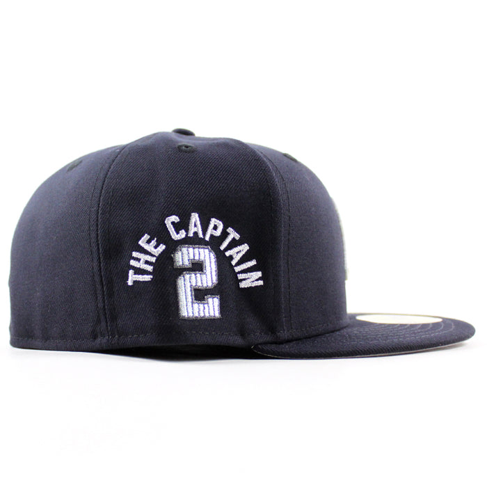 New York Yankees x CAPTAIN Derek Jeter New Era 59Fifty Fitted Hat (Navy Gray Under Brim)