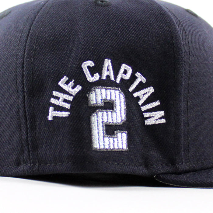 New York Yankees x CAPTAIN Derek Jeter New Era 59Fifty Fitted Hat (Navy Gray Under Brim)