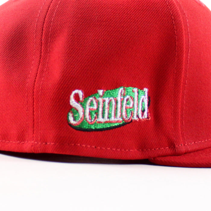 New York Yankees x SEINFELD New Era 59Fifty Fitted Hat (Scarlet Red Green Under Brim)