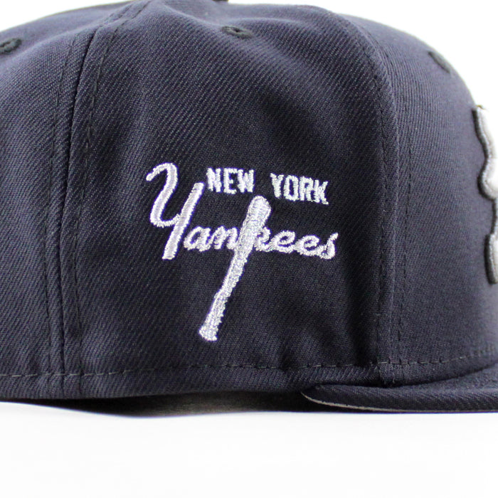 New York Yankees Yankees Patch New Era 59Fifty Fitted Hat (Navy Gray Under Brim)