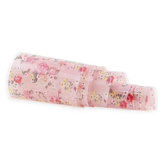 NF-050 Pink & Peach Roses - Transfer Foil Strip   Naio Nails