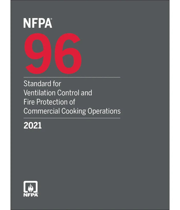 2021 edition cover of NFPA 96 standard for ventilation control and fire protection in commercial cooking operations