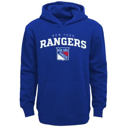 Nhl Kids Rangers Team Lock Up Fleece Hoodie Apparel OUTERSTUFF Small Royal