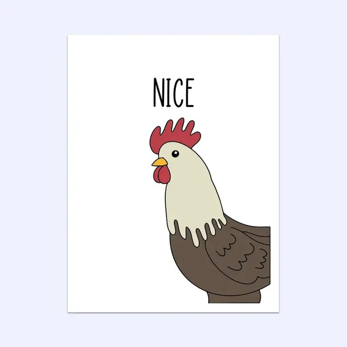Nice C*ck Greeting Card