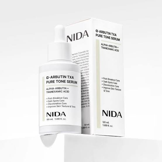NIDA Alpha-Arbutin TXA Pure Tone Serum 50ml نيدا ألفا أربوتين TXA مصل نقي اللون - Princess Cosmetics Qatar