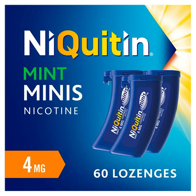 NiQuitin Minis Mint 4mg 60 Lozenges (N)