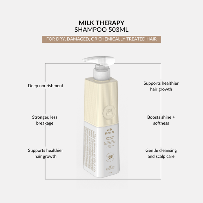 NishLady Milk Therapy Shampoo – 503ml
