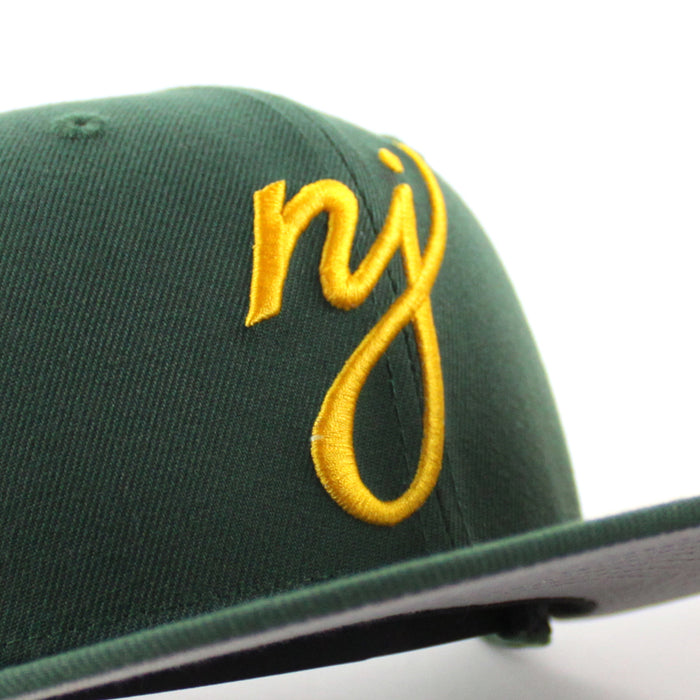 NJ New Era 9Fifty Snapback Hat (Mountain Green Gray Under Brim)