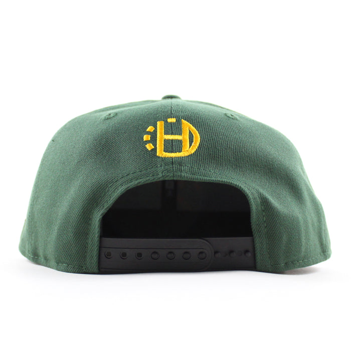NJ New Era 9Fifty Snapback Hat (Mountain Green Gray Under Brim)