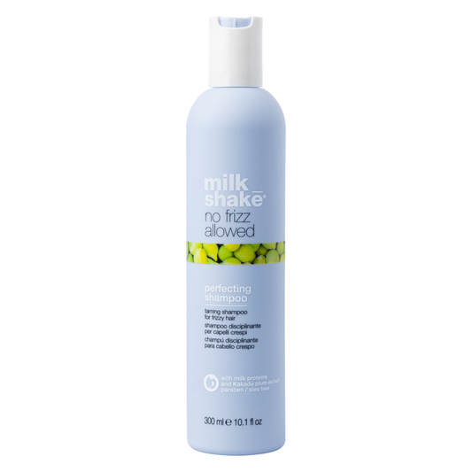 milk_shake no frizz allowed hair care product bottle on a white background