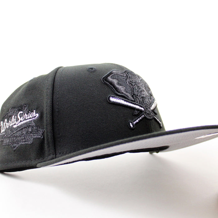 Oakland Athletics 1989 World Series New Era 59Fifty Fitted Hat (Black Gray Under Brim)