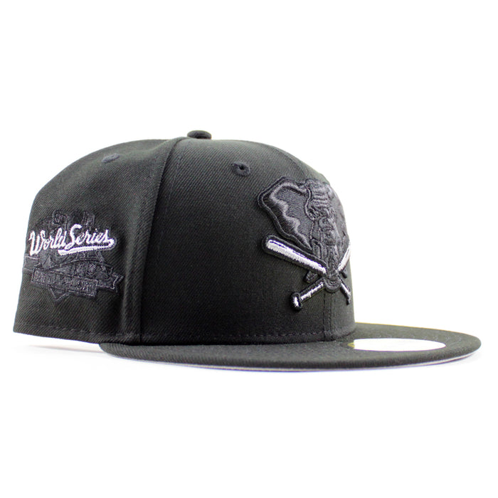 Oakland Athletics 1989 World Series New Era 59Fifty Fitted Hat (Black Gray Under Brim)