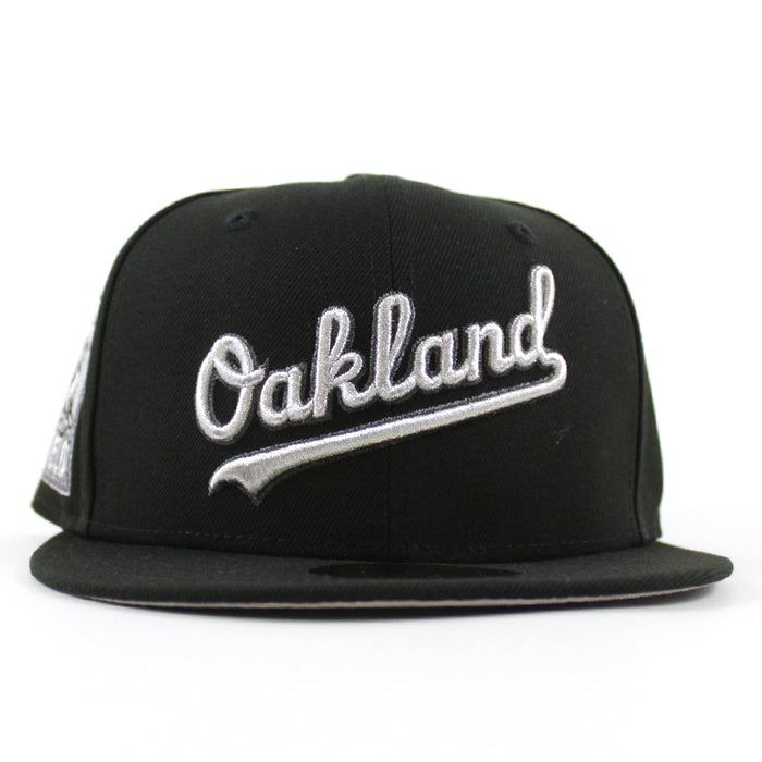 Oakland Athletics Ricky Henderson New Era 59Fifty Fitted Hat (Black Gray Under Brim)