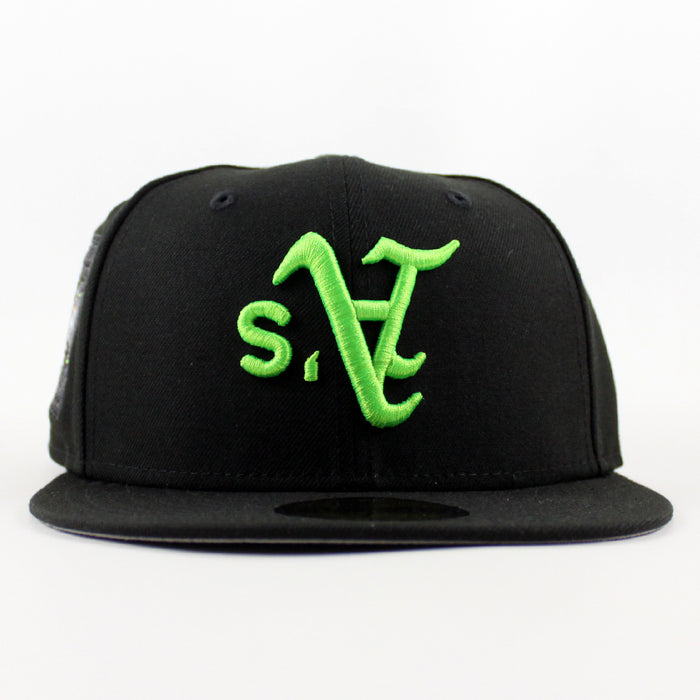 Oakland Athletics Ricky Henderson New Era 59Fifty Fitted Hat (Black Gray Under Brim)
