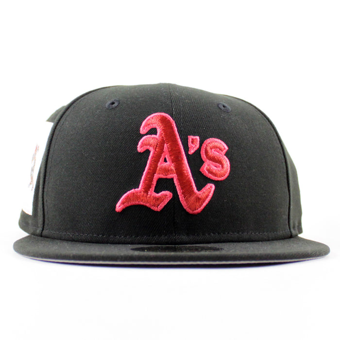 Oakland Athletics Ricky Henderson New Era 59Fifty Fitted Hat (Black Gray Under Brim)