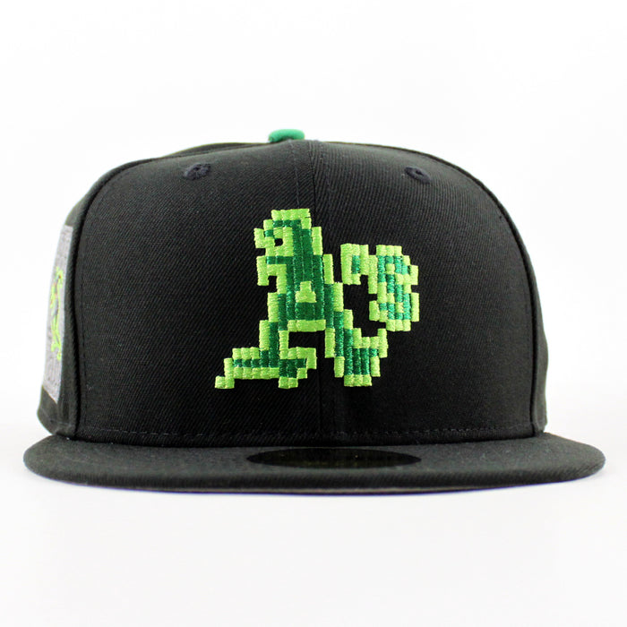 Oakland Athletics Ricky Henderson New Era 59Fifty Fitted Hat (Black Gray Under Brim)