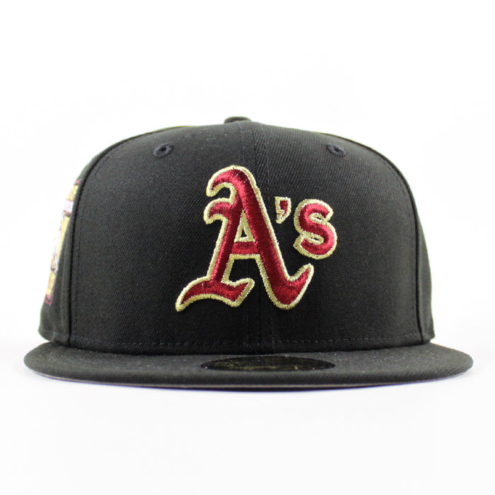 Oakland Athletics Ricky Henderson New Era 59Fifty Fitted Hat (Black Gray Under Brim)