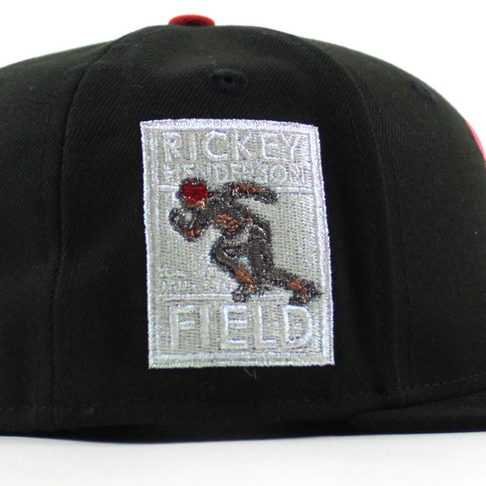 Oakland Athletics Ricky Henderson New Era 59Fifty Fitted Hat (Black Gray Under Brim)