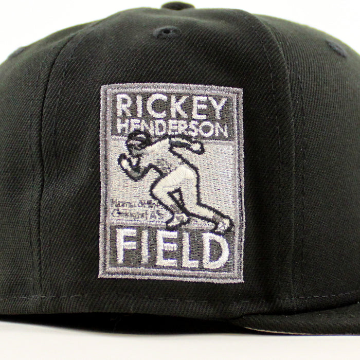 Oakland Athletics Ricky Henderson New Era 59Fifty Fitted Hat (Black Gray Under Brim)