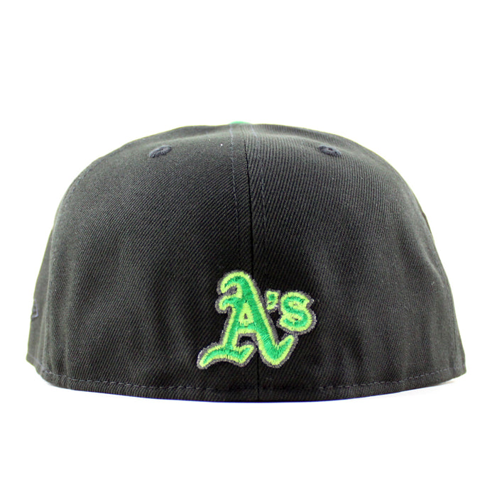 Oakland Athletics Ricky Henderson New Era 59Fifty Fitted Hat (Black Gray Under Brim)