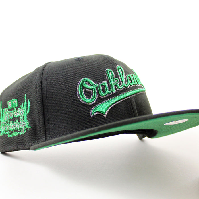 Oakland Athletics Spring Training New Era 59Fifty Fitted Hat (Black Green Under Brim)