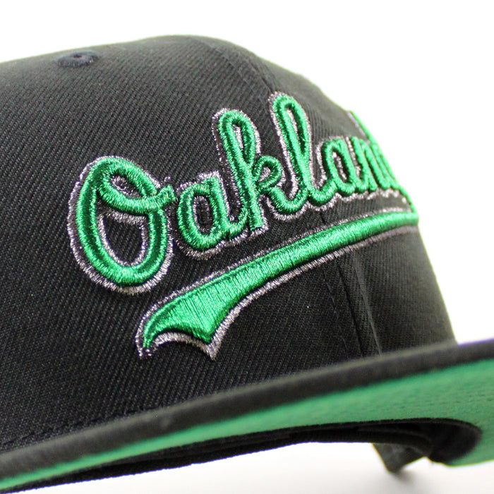 Oakland Athletics Spring Training New Era 59Fifty Fitted Hat (Black Green Under Brim)