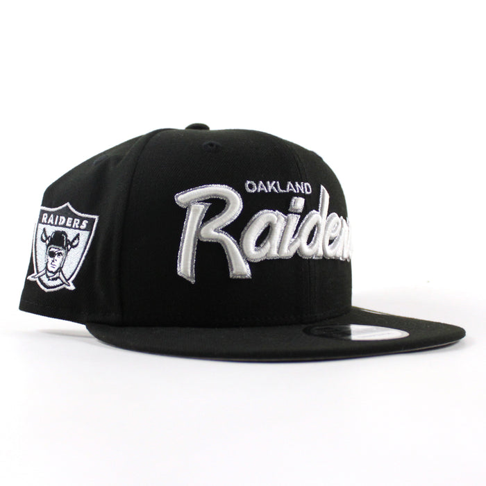 Oakland Raiders Pirate Patch New Era 9Fifty SnapBack (Black Gray Under Brim)