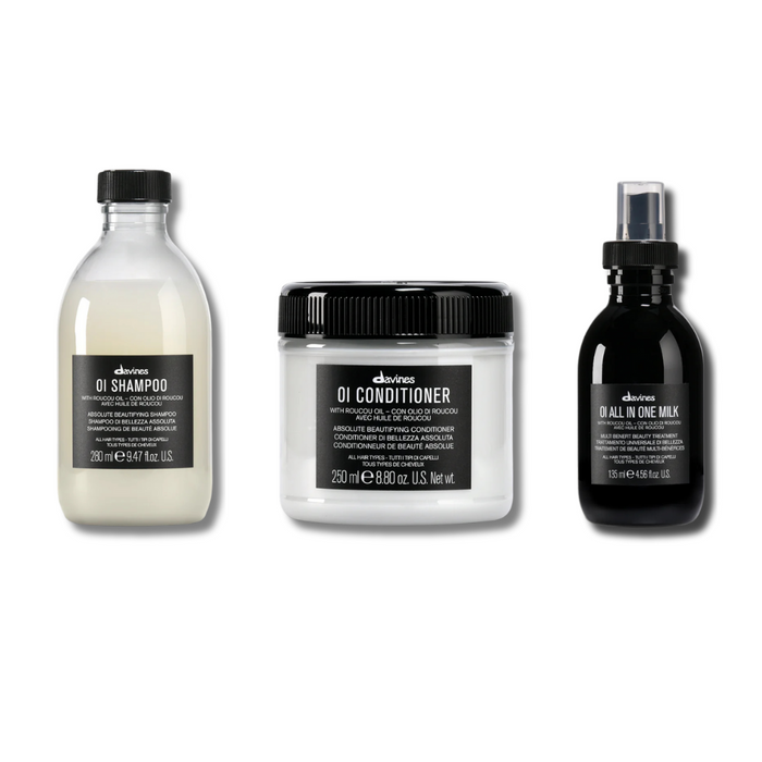 Oi Bundle with Oi All in One Milk - Davines hair care at Solvi Salon, Boise, Idaho