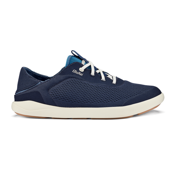 Olukai Men's Moku Pae No Tie Shoes Footwear Olukai Trench Blue/Off White 8