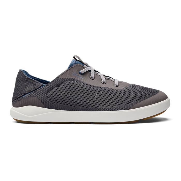 Olukai Men's Moku Pae No Tie Shoes Footwear Olukai Pavement/Vintage Blue 8