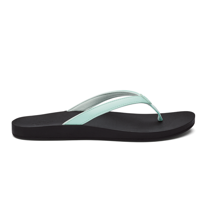 Olukai Womens Puawe Footwear Olukai Sea Glass/Black 6