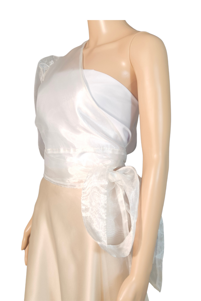 One-Shoulder Kimona Filipiniana