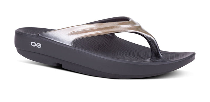 Oofos Womens Oolala Luxe Footwear OOFOS Latte W6