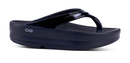 Oofos Women's Oomega Oolala Thong Sandal Footwear OOFOS Black 6