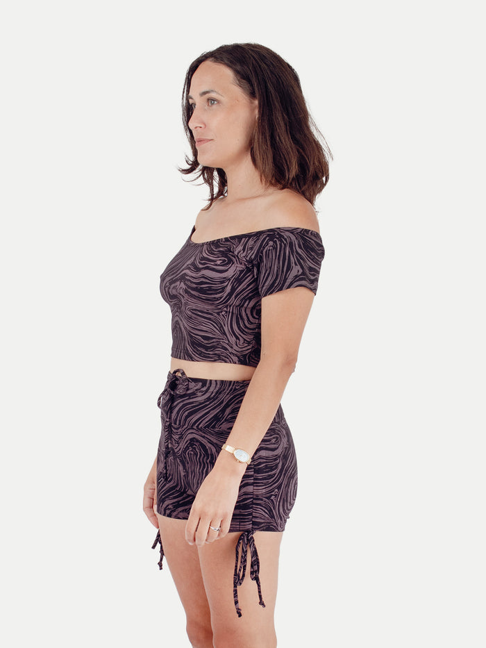 Organic Cotton Booty Shorts | Mushroom Wave-Image 2