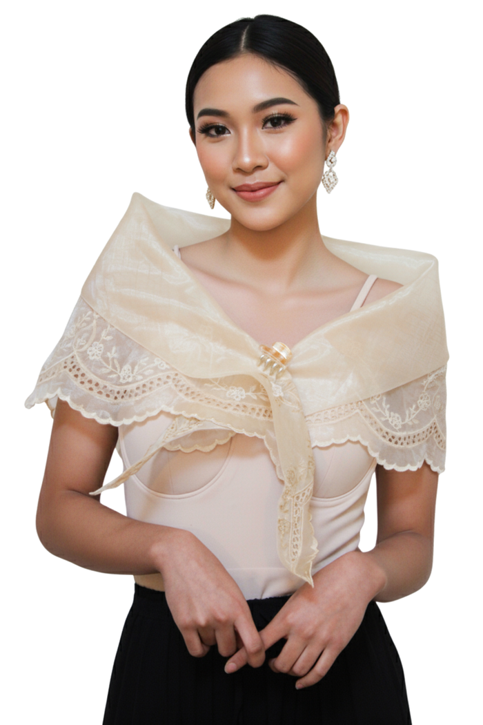 elegant filipiniana alampay