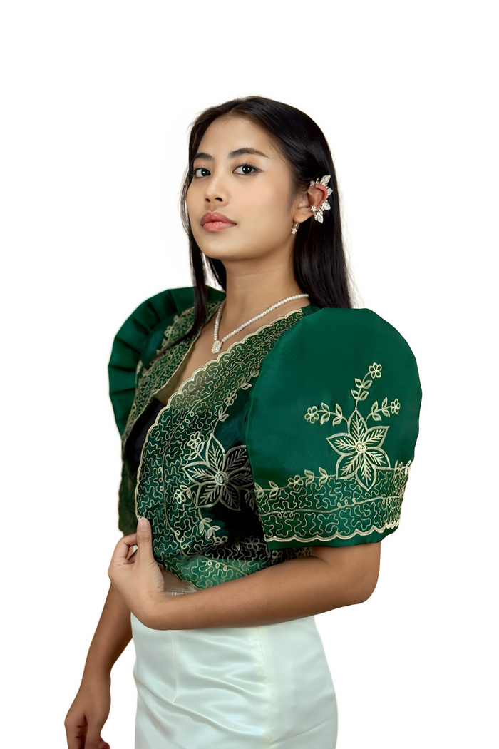Emerald Filipiniana Bolero