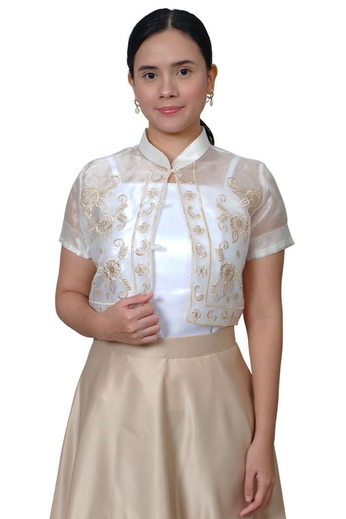 Premium Embroidered Modern Filipiniana Bolero