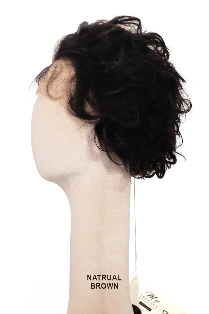 OUTRE MY TRESSES BLACK LABEL 13X4 LACE FRONTAL WIG - HH VIRGIN WAVY BOB 10" OUTRE