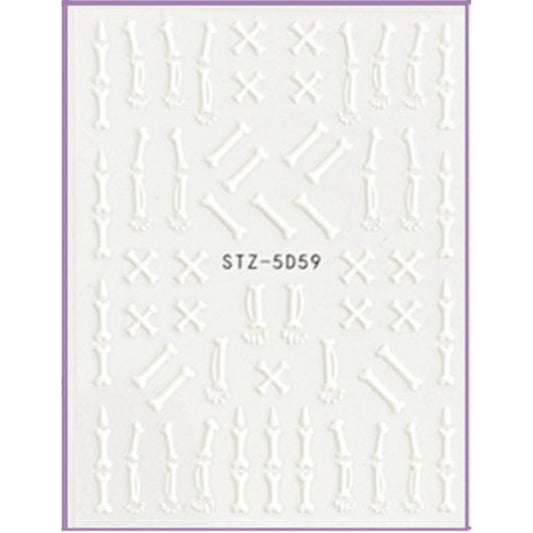 Pasties Decals - 3D Spooky Bones
