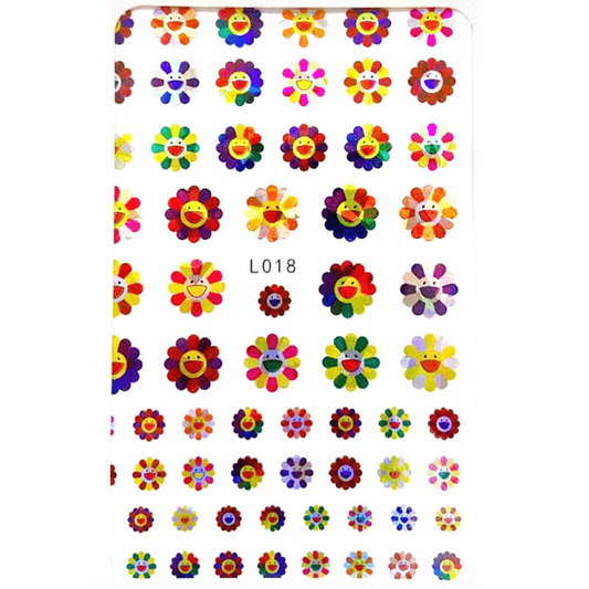 Pasties Decals - Holo Happy Flowers