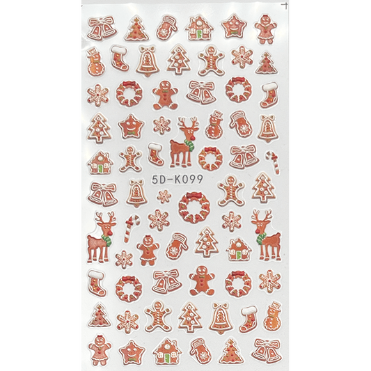 Pasties Textured 5D Decals - Gingerbread