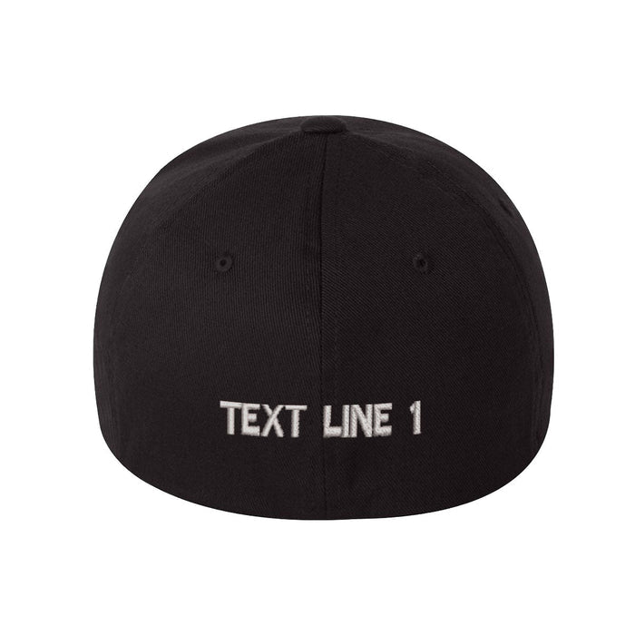 Firefighter FlexFit Hat, durable embroidered emblem.