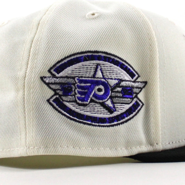 Philadelphia Flyers 1922 Patch New Era 59Fifty Fitted Hat (Chrome White Black Green Under Brim)