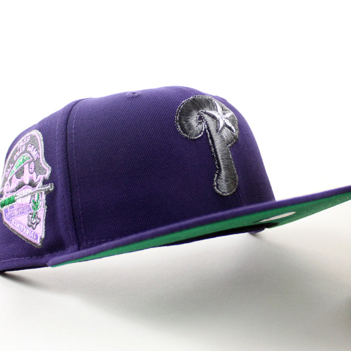 Philadelphia Phillies 1959 All Star Game 59Fifty New Era Fitted Hat (Purple Green Under Brim)