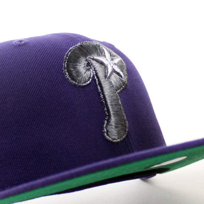 Philadelphia Phillies 1959 All Star Game 59Fifty New Era Fitted Hat (Purple Green Under Brim)